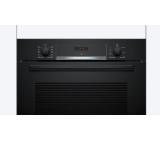 Bosch HBA554EB3 SER4, Oven A+, ecoClean full+Hydro, 7 HM, 1 lvl rails, Black