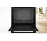 Bosch HBA554EB3 SER4, Oven A+, ecoClean full+Hydro, 7 HM, 1 lvl rails, Black