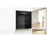 Bosch HQA534EB3 SER4, Oven A+ addSteam water bowl ecoClean back+Hydro, 8 HM, 1 lvl rails, black