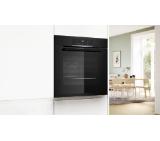 Bosch HBA372EB3 SER4, Oven A+, Pyro+Hydro, 7 HM, AutoPilot 10, 1 lvl rail, full touch control, red/white, Air Fry tray, black