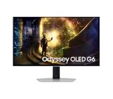 Samsung 27DG610 27" Odyssey G6 Smart, OLED, 240 Hz, 1 ms GTG, 2560x1440, DP 1.4, 2xHDMI 2.1, 2xUSB, Wi-Fi, Bluetooth, Tizen, Silver