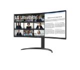 LG 34WR55QK-B 34" UltraWide AG , Curved 21:9 VA Panel, 5ms, 3000:1, 300 cd/m2, WQHD 3440x1440, HDR10, sRGB 99% , USB type-C 65W , 100Hz, HDMI, DisplayPort, PBP, Height Adjustable, Tilt, Reader Mode, Headphone Out, Black