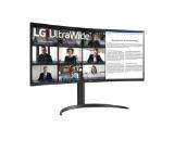 LG 34WR55QK-B 34" UltraWide AG , Curved 21:9 VA Panel, 5ms, 3000:1, 300 cd/m2, WQHD 3440x1440, HDR10, sRGB 99% , USB type-C 65W , 100Hz, HDMI, DisplayPort, PBP, Height Adjustable, Tilt, Reader Mode, Headphone Out, Black