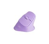 Natec Vertical Mouse Crake 2 Wireless, 2400DPI Bluetooth 5.2 + 2.4 GHz Pure Lavender