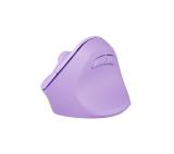 Natec Vertical Mouse Crake 2 Wireless, 2400DPI Bluetooth 5.2 + 2.4 GHz Pure Lavender