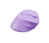 Natec Vertical Mouse Crake 2 Wireless, 2400DPI Bluetooth 5.2 + 2.4 GHz Pure Lavender