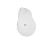 Natec Vertical Mouse Crake 2 Wireless, 2400DPI Bluetooth 5.2 + 2.4 GHz White