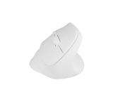 Natec Vertical Mouse Crake 2 Wireless, 2400DPI Bluetooth 5.2 + 2.4 GHz White