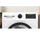 Bosch WQG24101BY, SER6,  Tumble dryer with heat pump 9kg, A++/D,  63dB EasyClean, drain set, white-blackgrey door