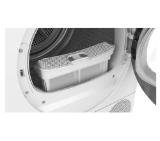 Bosch WQG24101BY, SER6,  Tumble dryer with heat pump 9kg, A++/D,  63dB EasyClean, drain set, white-blackgrey door