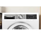 Bosch WQG24590BY, SER6, Tumble dryer with heat pump 9kg. A++/B,  64dB, selfCleaning Condenser, drain set, white