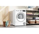 Bosch WQG245C0BY, SER6, Tumble dryer with heat pump 9kg, A+++/B,  61dB, selfCleaning Condenser, drain set, white