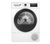 Bosch WTH83255BY, SER4, Tumble dryer with heat pump 8kg, A++/D / B cond., 63dB, easyClean, drain set as acc. WTZ1110, white grey door