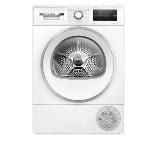 Bosch WTH85293BY, SER4, Tumble dryer with heat pump 8kg, A++/B, 63dB, EasyClean, drain set, white