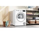 Bosch WTH85293BY, SER4, Tumble dryer with heat pump 8kg, A++/B, 63dB, EasyClean, drain set, white