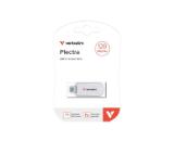 Verbatim Plectra USB-C Flash Drive White 128GB