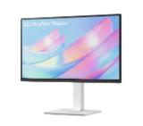 LG 27US550-W, 27" UHD 4K, IPS Panel Anti-Glare, 5ms, 1000:1, 300cd/m, 3840x2160, DCI-P3 90% t, HDR 10, HDMI, DisplayPort, Dynamic Action Sync, LG Switch,  Headphone out, Height / Pivot / Tilt Adjustable Stand, Black/White