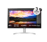 LG 32UN650K-W, 31.5" UltraFine UHD LED AG, IPS, DCI-P3 95%, 5ms, 350 cd/m2, 1000:1, 3840x2160, HDR 10, HDMI, DisplayPort, Radeon FreeSync, Dynamic Action Sync, Headphone out, Height, Tilt, Speaker, Black