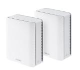 Asus Mesh WiFi system, ZenWiFi BT8 2PK, BE14000, Tri-Band, up to 540m2, Tri-Core 1.8GHz CPU, 128MB/1GB Flash/RAM, 2.5G dual-port, Smart Home Master SSIDs, AiProtection Pro, Adaptive QoS, VPN server/client, IPTV, OFDMA, AiMesh,White