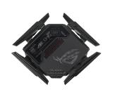 Asus Gaming Wireless Router, ROG Rapture GT-BE98, BE25000, Quad-Band, Quad-Core 2.6GHz CPU, 256MB/2GB Flash/RAM, 10G dual-port, 2.5G quad-port, AiProtection Pro, RangeBoost Plus, AiRadar TX, open NAT, VPN Fusion, multiple SSIDs, IPTV, RGB, AiMesh, Black