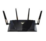 Asus Gaming Wireless Router, RT-BE88U, BE7200, Dual-Band, Quad-Core 2.6GHz CPU, 256MB/2GB Flash/RAM, 4K-QAM, MLO, 10G dual-port, SFP+, 2.5G quad-port, AiProtection Pro, Adaptive QoS, VPN Fusion, Instant Guard, IPTV, OFDMA, MU-MIMO, AiMesh, Black