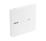 Asus Business PoE Access Point ExpertWiFi EBA63, AX3000, Dual-Band, Quad-Core 1.7GHz CPU, 256MB/512MB Flash/RAM, Gigabit, OFDMA, Beamforming, WPA, WPS, SSH, 5 SSIDs, SDN, PoE & PoE+, wall mounting/ceiling,White