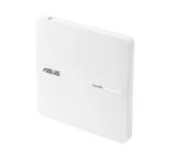 Asus Business PoE Access Point ExpertWiFi EBA63, AX3000, Dual-Band, Quad-Core 1.7GHz CPU, 256MB/512MB Flash/RAM, Gigabit, OFDMA, Beamforming, WPA, WPS, SSH, 5 SSIDs, SDN, PoE & PoE+, wall mounting/ceiling,White