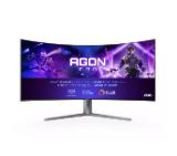 AOC AG456UCZD, 44.5" Curved 800R OLED, 3440x1440@240Hz, 0.03ms GtG, 1000cd m/2, 150000:1, 80M:1 DCR, Adaptive Sync, FlickerFree, Anti Blue Light, 8Wx2, Tilt, Height Adjust, Swivel, 2xHDMI, DP, USB hub