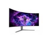 AOC AG456UCZD, 44.5" Curved 800R OLED, 3440x1440@240Hz, 0.03ms GtG, 1000cd m/2, 150000:1, 80M:1 DCR, Adaptive Sync, FlickerFree, Anti Blue Light, 8Wx2, Tilt, Height Adjust, Swivel, 2xHDMI, DP, USB hub