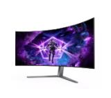 AOC AG456UCZD, 44.5" Curved 800R OLED, 3440x1440@240Hz, 0.03ms GtG, 1000cd m/2, 150000:1, 80M:1 DCR, Adaptive Sync, FlickerFree, Anti Blue Light, 8Wx2, Tilt, Height Adjust, Swivel, 2xHDMI, DP, USB hub