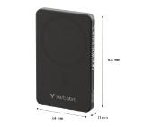 Verbatim Charge 'n' Go Essentials Power Bank Magnetic Wireless 5000mAh Black