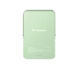 Verbatim Charge 'n' Go Power Bank with Stand Magnetic Wireless 10000mAh Green