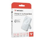 Verbatim Charge 'n' Go Power Bank with Stand Magnetic Wireless 10000mAh Blue