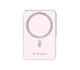 Verbatim Charge 'n' Go Power Bank with Stand Magnetic Wireless 10000mAh Pink