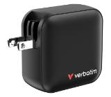 Verbatim Mini GaN Charger 100W 4 Port US plug with EU and UK adaptors