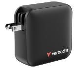 Verbatim Mini GaN Charger 165W 4 Port US plug with EU and UK adaptors