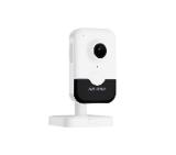 HikVision 4 MP Indoor Audio Fixed Human Body Detection Cube Network Camera, 2.8 mm, F1.6, IR up to 10m, H.265+,Digital WDR, built-in microphone, built-in speaker, built-in memory card slot (up to 512 GB), 12Vdc/PoE 4.56W