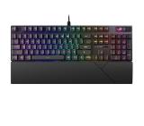Asus ROG Strix Scope II RX Gaming Keyboard, IP57, Dampening Foam, Pre-lubed ROG RX Red Optical Switches, UV-Coated ABS Keycaps, multi-function controls, Xbox Game Bar function hotkeys, RGB-Black