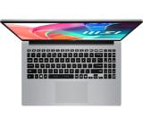 MSI Modern 15 F13MG, i5-1334U (10C/12T, up to 4.60 GHz, 12 MB) , 15.6" FHD (1920x1080), IPS-Level, Iris Xe Graphics, 16GB DDR4 2x8 (3200MHz), 512GB PCIe Gen4x4 SSD, Intel Wi-Fi 6E, BT v5.3, Backlit KBD White, Copilot Key, 3 cell, Platinum Gray, NO OS