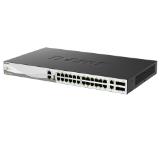 D-Link 24x100/1000/2500Base-T Layer 3 Stackable Managed Gigabit Switch with 2x10GBASE-T Ports and 4 x 25G SFP28 Ports