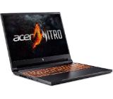 Acer Nitro 16, ANV16-71-76BW, Intel Core i7-14650HX (up to 5.2GHz, 30MB), 16" FHD IPS up to 165Hz SlimBezel, 16GB DDR5 (1 slot free), 512GB PCIe NVMe SSD, GeForce RTX 4050 6GB GDDR6, Wi-Fi 6 AX201+BT5.1, Killer E2650, HD Cam, KB Backlight, No OS, Black