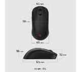 BenQ ZOWIE U2 Wireless Mouse For Esports, Size M, 60g, up to 1000 Hz, up to 3200 DPI, Symmetrical design, Inward-curved on both sides for agility during multi-angle movement, Wireless design w/enhanced receiver, Driverless, plug and play