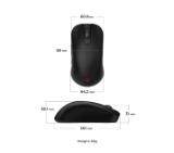 BenQ ZOWIE S2-DW 4K Wireless Mouse for Esports, Size S, 65g, up to 4000 Hz, up to 3200 DPI, Symmetrical design, Shorter overall w/side curves for stable tracking, Wireless w/4K enhanced receiver, Powered by Sports Science, Driverless, plug and play