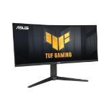 Asus TUF Gaming VG34VQL3A Curved Gaming, 34 " WQHD (3440 x 1440), 180Hz, 1500R, Curved design, Extreme Low Motion Blur, Freesync Premium Pro, 1ms (GTG),125% sRGB, DisplayHDR 400 , DisplayWidget, Black