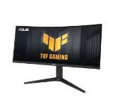 Asus TUF Gaming VG34VQL3A Curved Gaming, 34 " WQHD (3440 x 1440), 180Hz, 1500R, Curved design, Extreme Low Motion Blur, Freesync Premium Pro, 1ms (GTG),125% sRGB, DisplayHDR 400 , DisplayWidget, Black