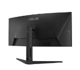 Asus TUF Gaming VG34VQL3A Curved Gaming, 34 " WQHD (3440 x 1440), 180Hz, 1500R, Curved design, Extreme Low Motion Blur, Freesync Premium Pro, 1ms (GTG),125% sRGB, DisplayHDR 400 , DisplayWidget, Black