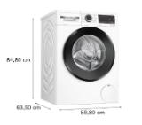 Bosch WNG24401BY SER6 Washer-dryer 9/6kg, D/A, 1400rpm, 48/70/60dB(A), waveDrum 65l, W/W+D 49/83l 3:45/8:40h, Iron Assist, waveDrum 65l, AntiStain, HygieneCare, white-black door
