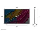 LG 86QNED80A3A, 86" 4K QNED HDR Smart TV, 3840x2160, DVB-T2/C/S2, Alpha 7 AI Processor, HDR10 / HLG, webOS 25 ThinQ, VRR / ALLM / HGiG, 4K Upscaling, WiFi 5, Voice Controll, Bluetooth 5.1, AirPlay 2, LAN, CI, HDMI, SPDIF, Google Cast, 2 pole Stand