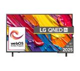 LG 50QNED82A3B, 50" 4K QNED HDR Smart TV, 3840x2160, DVB-T2/C/S2, Alpha 7 AI Processor, HDR10 / HLG, webOS 25 ThinQ, VRR / ALLM / HGiG, 4K Upscaling, WiFi 5, Voice Controll, Bluetooth 5.1, AirPlay 2, LAN, CI, HDMI, SPDIF, Google Cast, 2 pole Stand