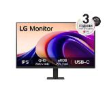 LG 32U631A-B, 31.5" QHD LED AG, IPS, 100Hz, 5ms, 250 cd/m2, 1000:1, QHD (2560 x 1440), sRGB 99% , HDR 10, USB-C (PD 15W), HDMI, LG Switch, Dynamic Action Sync, Reader mode, Headphone out, Tilt, Black
